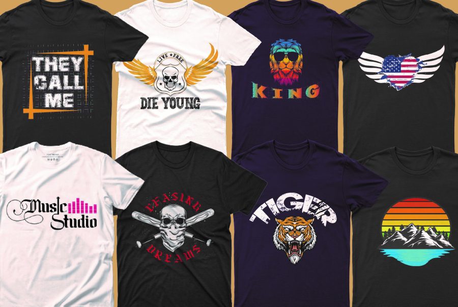 I will do typography, custom, eye catching t shirt design for you
