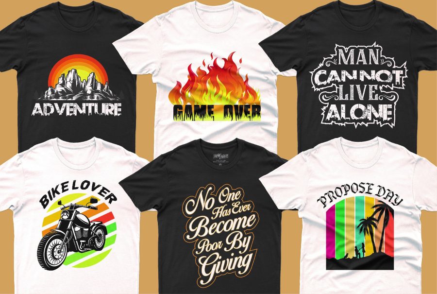 I will do typography, custom, eye catching t shirt design for you