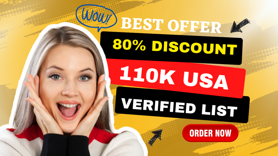 110K USA Verified Email List - Clean & Active Leads