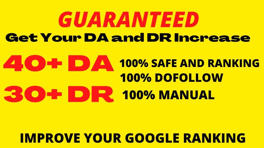 Manually Create 250+DOFOLLOW High PR 1-PR 7+ or DA-40+Highly Authorized Google Dominating Backlinks
