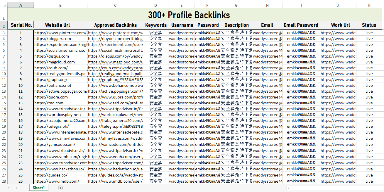 I will create 300+ High Authority Social Media Profile Backlinks From World Top High DA & PR Website