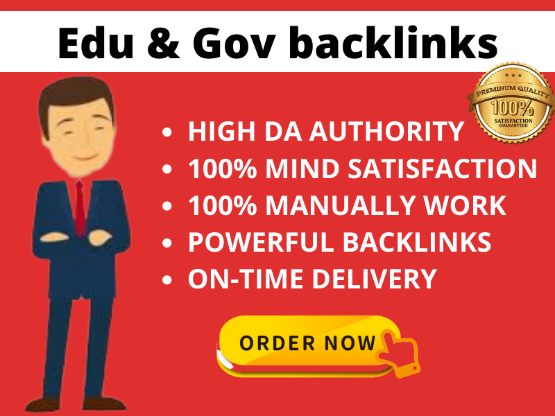 I will manually do 25 EDU/GOV High quality SEO friendly Backlinks 
