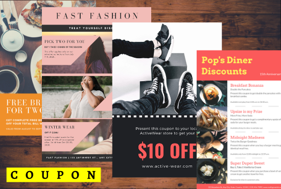 I Will Design Amazing Gift Voucher, Gift Coupon, Gift Certificate For Your Business
