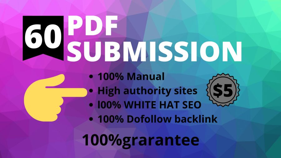  I will do pdf submission to best ranking.