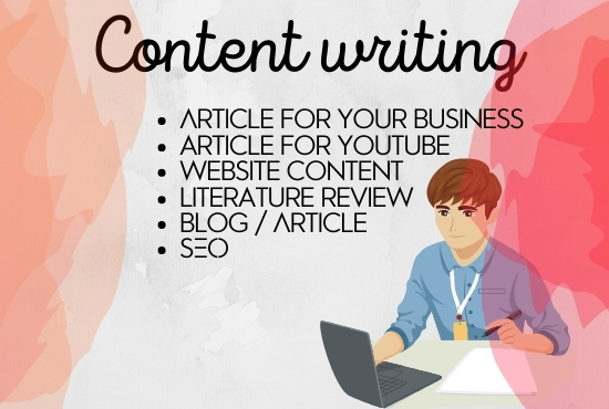 I will do SEO article writing , website content or blog writing 500 to 1000 words