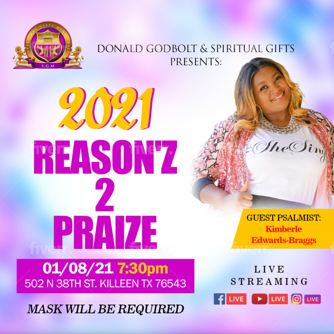 I will create a mind catching event,banner,pro church flyer