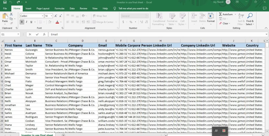 I will provide 100 b2b leads, linkedin leads, business leads,email list building 