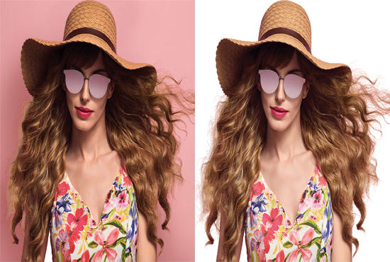 I will do background removal, editing, white, cut out 10 images