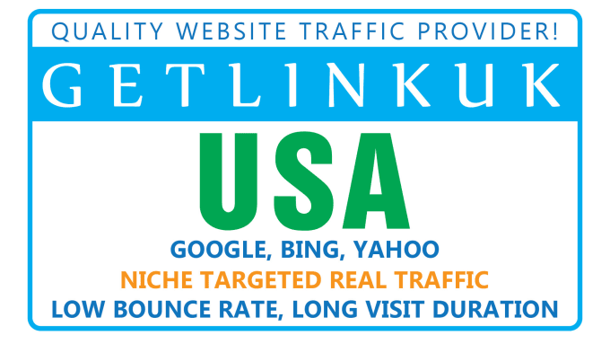 I will drive keyword targeted USA web traffic, organic visitors+