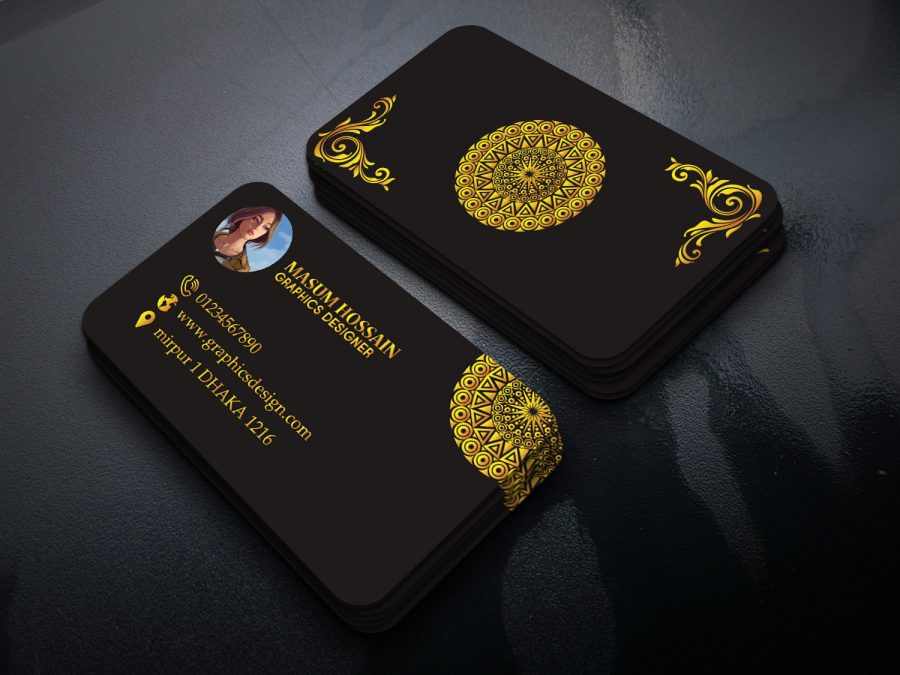 I will do Professional Luxuary Business Card design like this