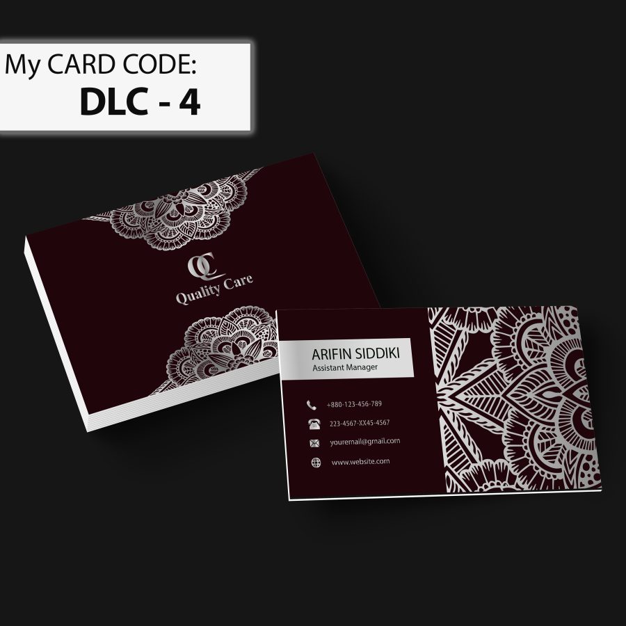 I will create a modern luxury business card design for you in 1 day