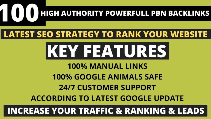  Get Powerfull 100 Permanent Pbn DA 40+ PA 35+ pr5+ Web2.0 Backlink With Unique 100 Website 
