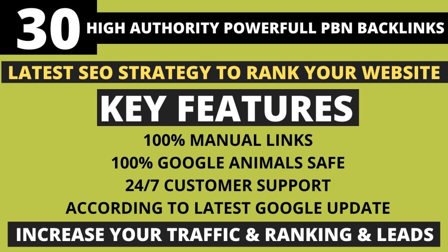 Get Powerfull 30 Permanent Pbn DA 40+ PA 35+ pr5+ Web2.0 Backlink With Unique 30 Website 