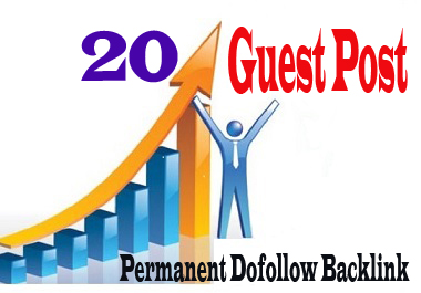  Get 20 HQ dofollow Guest Post Seo backlink