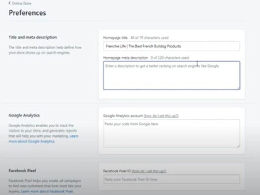 I will optimize the On page SEO for your Shopify website
