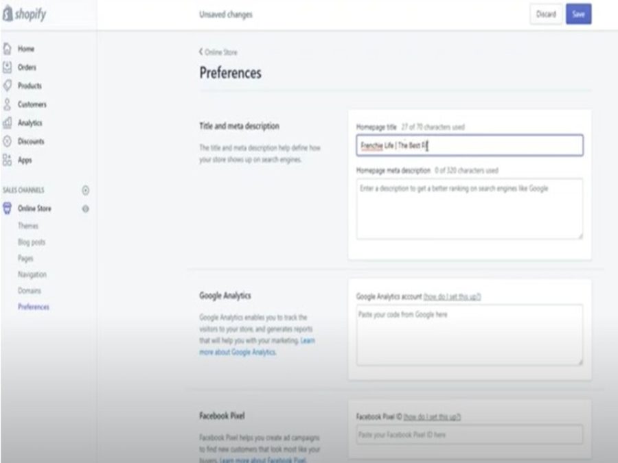 I will optimize the On page SEO for your Shopify website