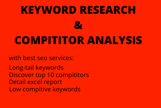 Keyword research & compititor analysis 