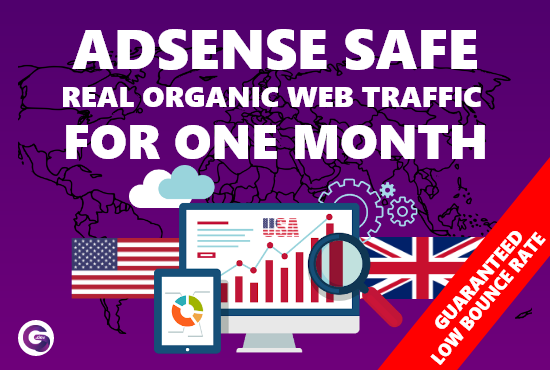  I Will send adsense safe USA, UK and Australia targeted organic web traffic 