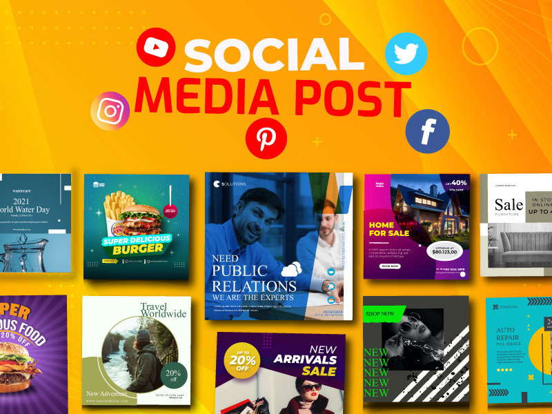 I will design attractive social media post, cover, banner