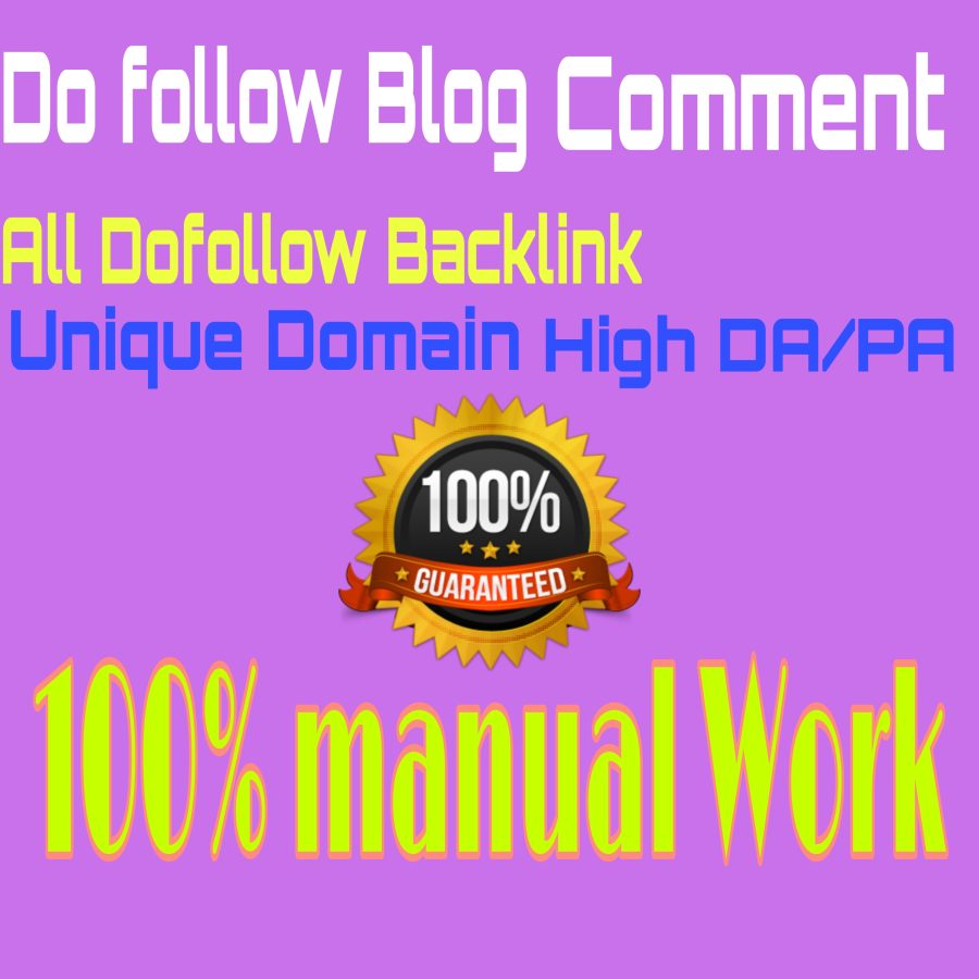 I will 150+ Dofollow blog comment backlinks for your website ranking 