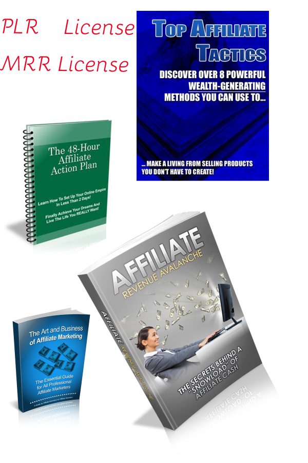 I Will give E-books with PLR License about Affiliate Marketing 