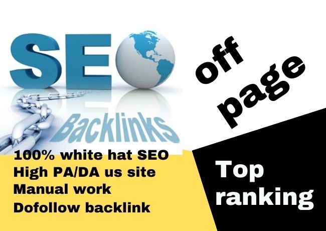  I will do high authority quality backlinks for offpage SEO services.