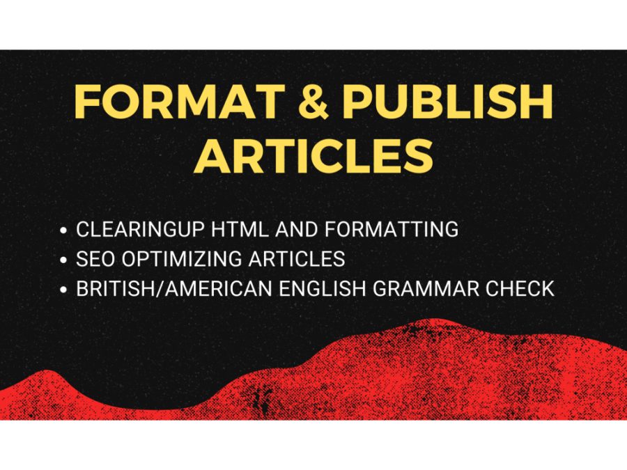 I will provide Formatted, Copywritten and SEO friendly Full-Featured Articles