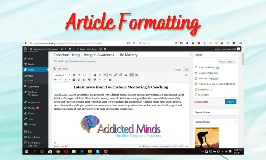 I will provide Formatted, Copywritten and SEO friendly Full-Featured Articles