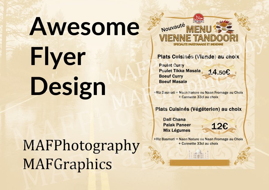 I will design your poster or flyer in French or English Fran&ccedil;ais et anglais