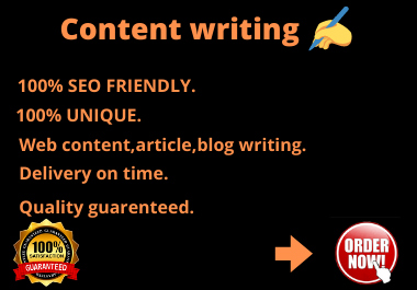 I will write 1000 words top quality SEO optimized articles, contents and blogs for you.
