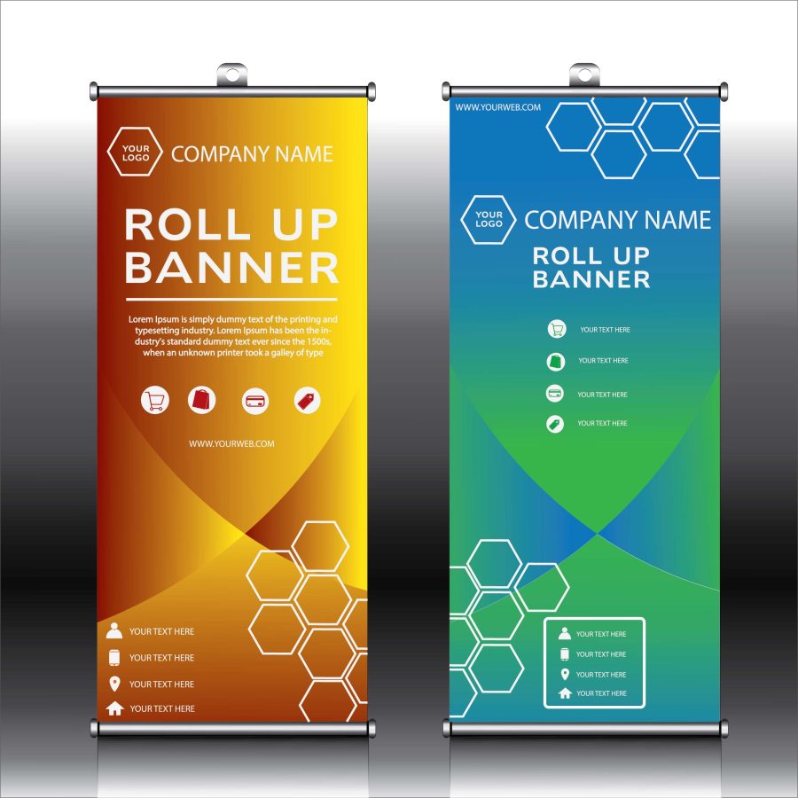 I create Rollup Banners Creatively and quickly. 
