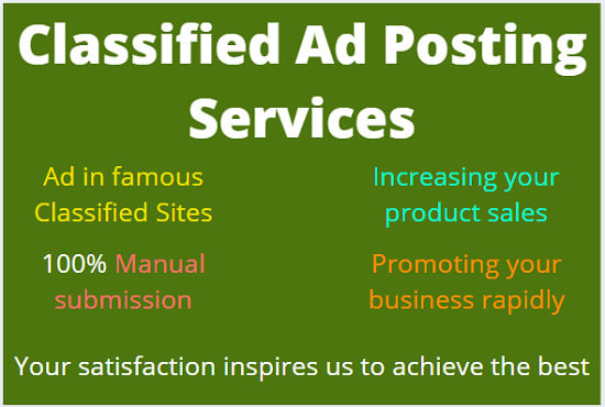 I will do instant live classified ad posting in USA, UK, and aus