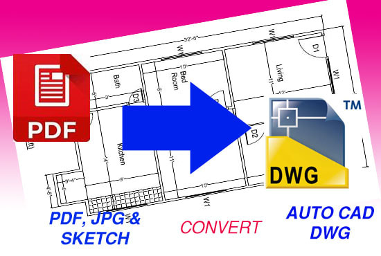 I will convert your Hand Sketch, PDF or JPEG files of house or building plan to Autocad 2D drawings