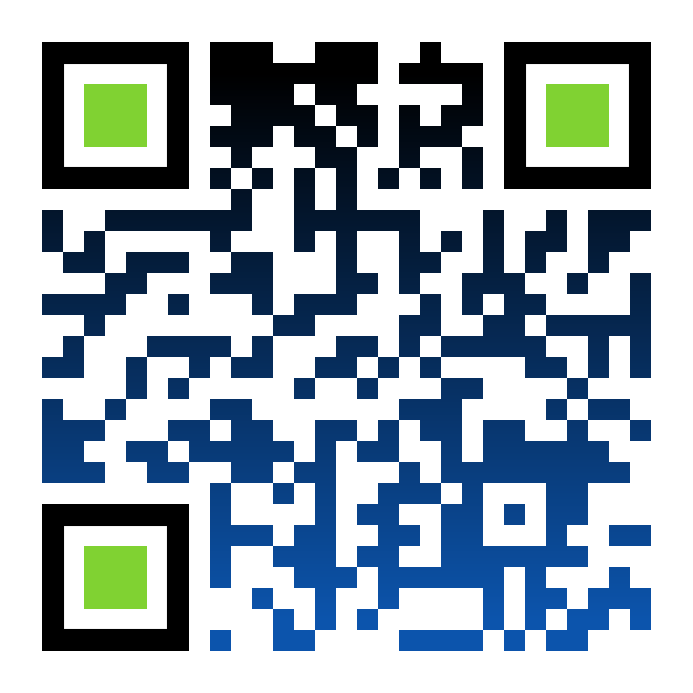 Professional qr codes with company logos and multiple colours.