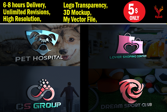 I will do creative logo design business or more 24h 