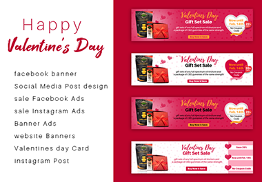 I'll design creative valentines day flyer/ banners and social media posts