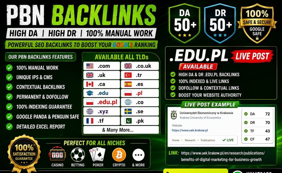 I will create high authority 100 post live links for SEO ranking
