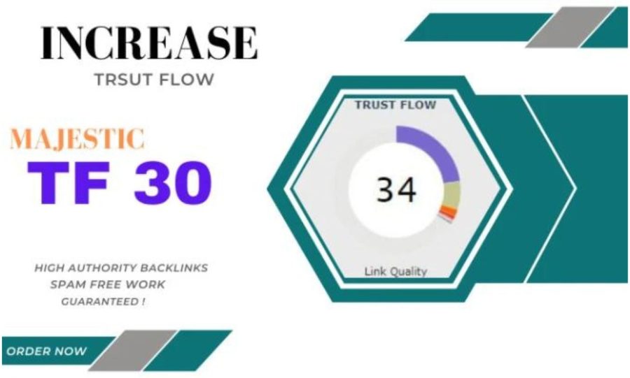 I will increase trust flow majestic tf 30 plus guaranteed