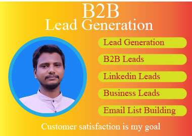 I will do b2b lead generation, web research and build targeted email list