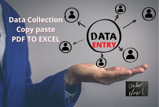 I will do your Data entry, Copy and paste and web research