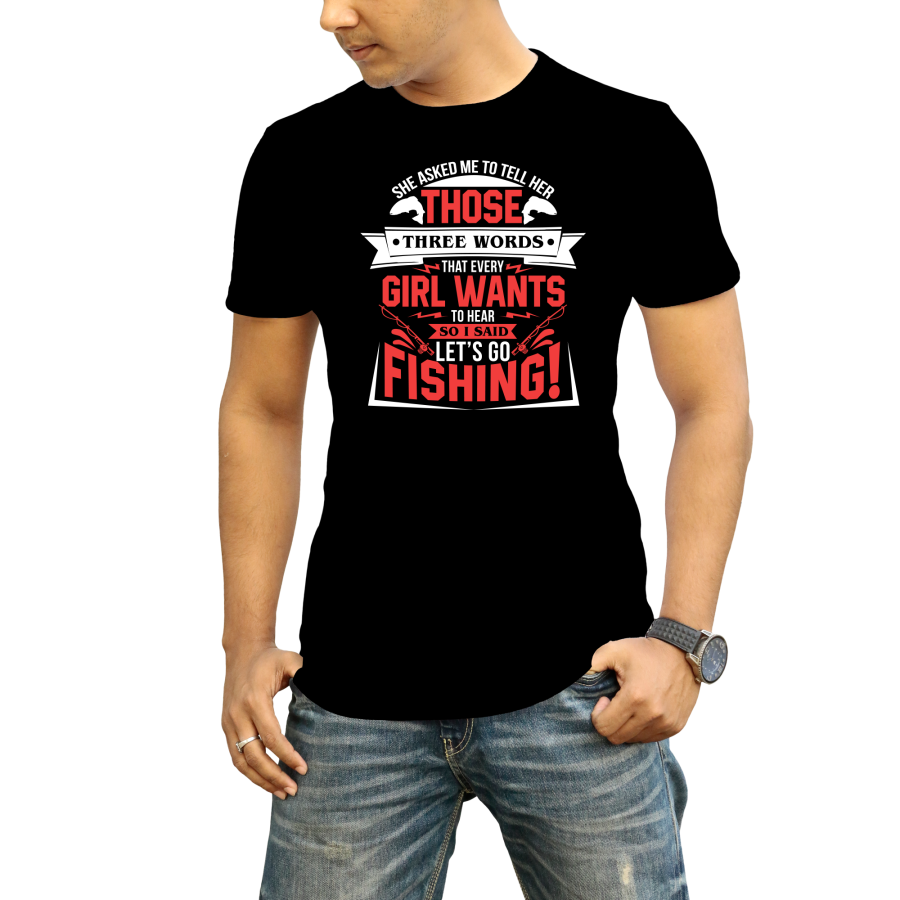 I will make fishing T-shirt design