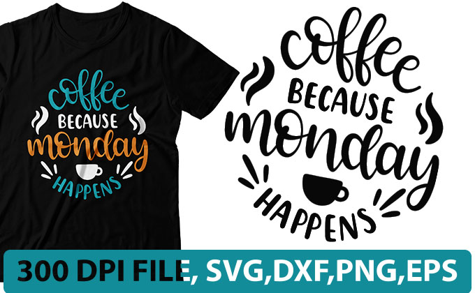 I will make creative typography t-shirt design with svg cutting file