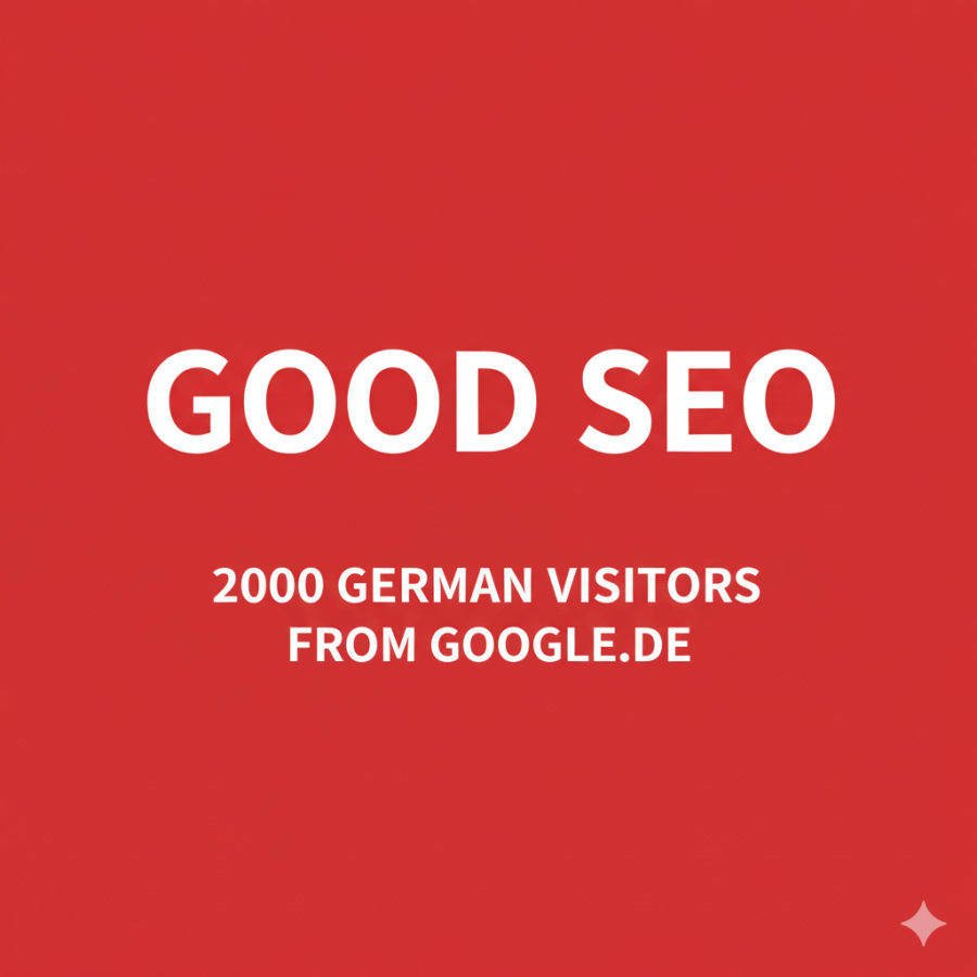 Website Traffic from DE, 2000 visitors, Service from Google.de