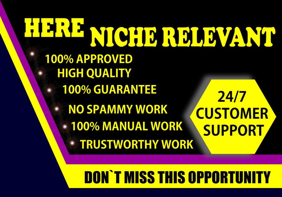 I will create 100 Niche Relevant Blog Comment seo backlin with high quality DA PA in manually