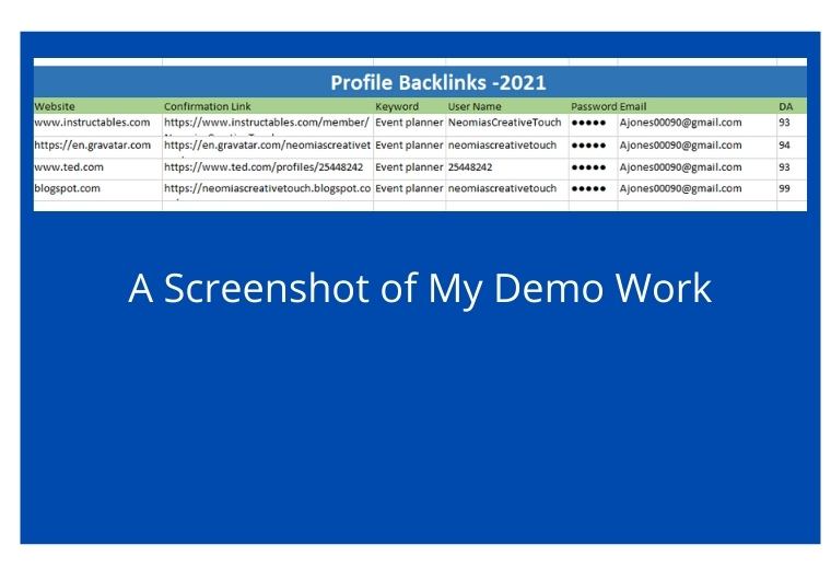  100 Manually created High DA Profile Backlinks submission to Boost Website