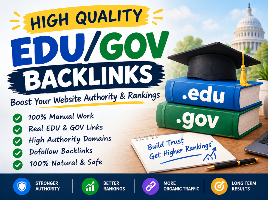 I will build high quality EDU/GOV backlinks for seo and website authority