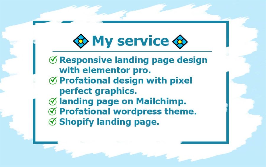 I will design a landing page, squeeze page or wordpress website with elementor pro