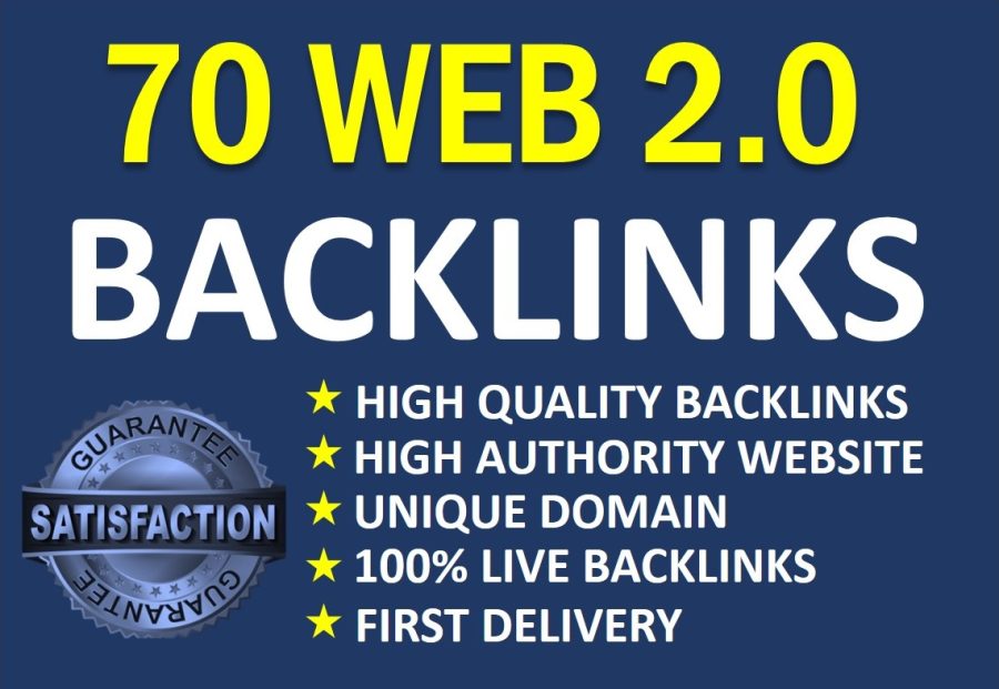 70 high authority web 2.0 backlinks 