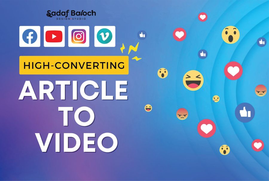 I will convert article to video, blogs and text to stunning video