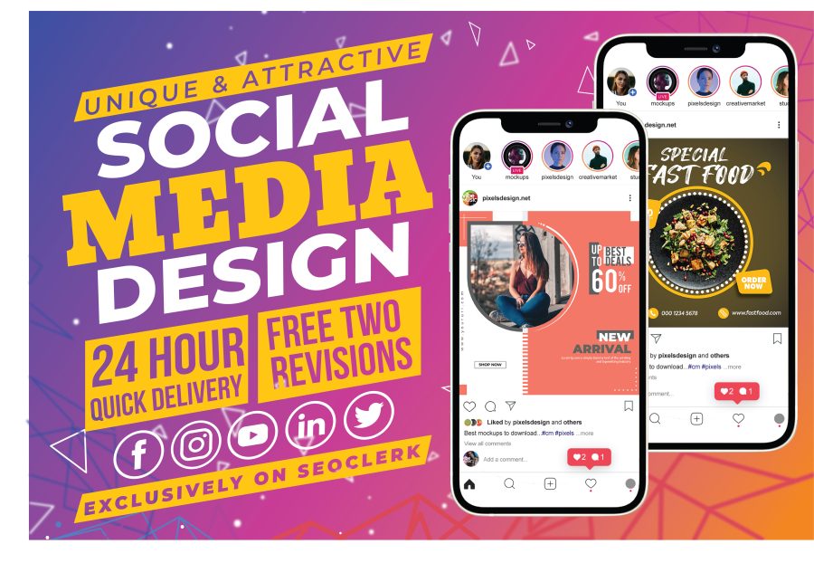 I will design unique social media posts, banner and covers